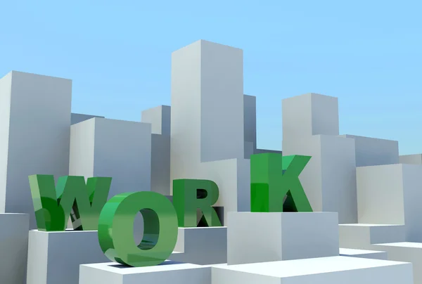 Word text separately on building blocks — Stock Photo, Image