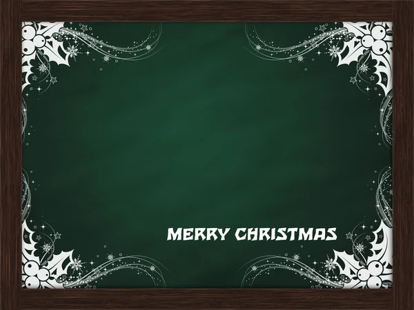 Счастливого Рождества на зеленой доске — стоковое фото