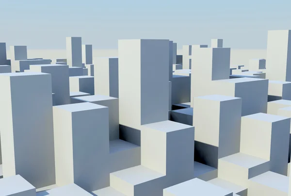 Budynki 3D — Zdjęcie stockowe
