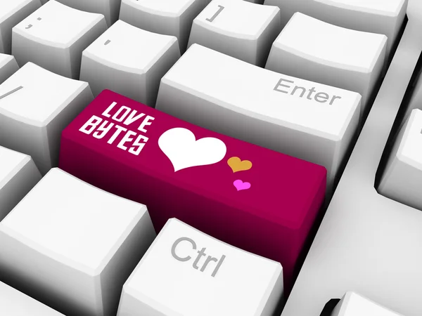 Love bytes — Stock Photo, Image