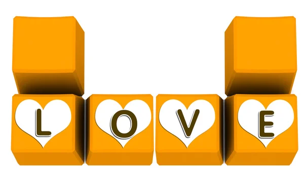 Love on keybaord — Stock Photo, Image
