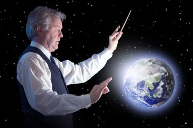 Global conductor clipart