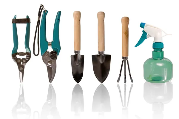 Pequeñas herramientas de jardinería — Foto de Stock