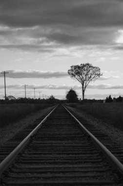 B&W tren rayları