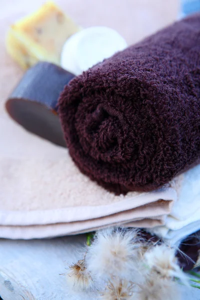 Lázně ručníky — Stock fotografie