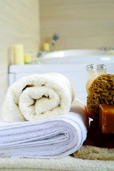 Accesorios de baño y spa — Foto de Stock