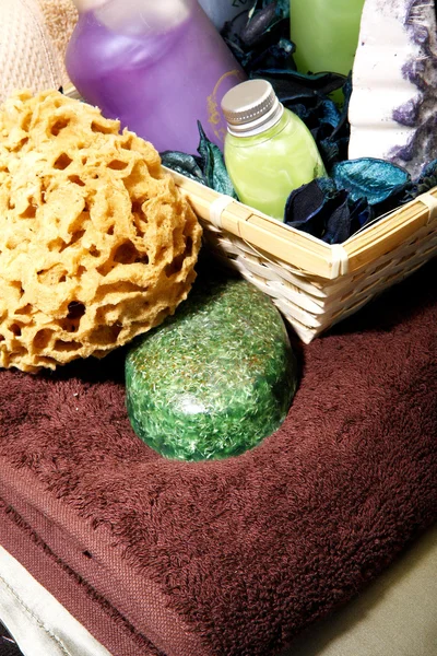 Sponge and spa accessories — Stock Photo, Image