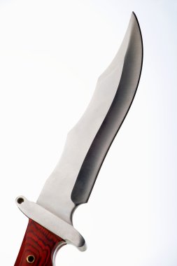 Hunting knife with clipping path clipart