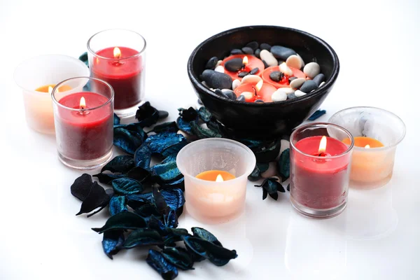 Kerzen und Potpourri — Stockfoto