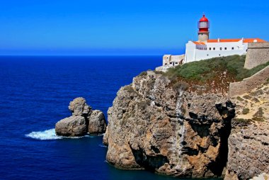 Lighthouse of Cabo de Sao Vicente, Portugal clipart