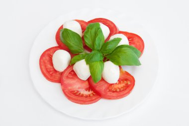 Tomatoes with mozzarella