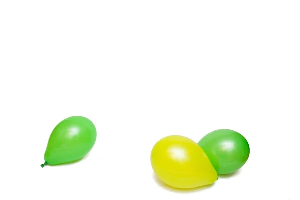 Барвисті кульки ізольовані на білому — стокове фото