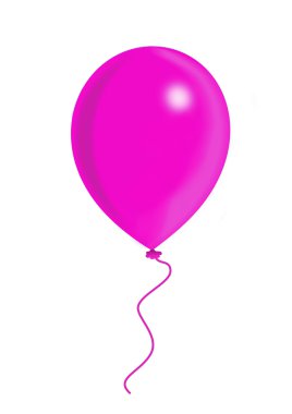 Pink balloon clipart