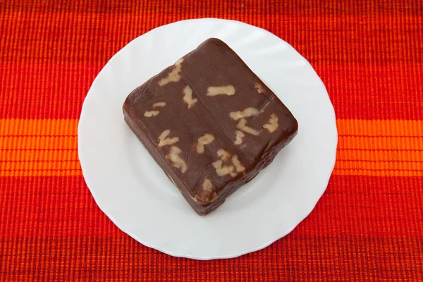 Chałwa w czekoladzie — Zdjęcie stockowe