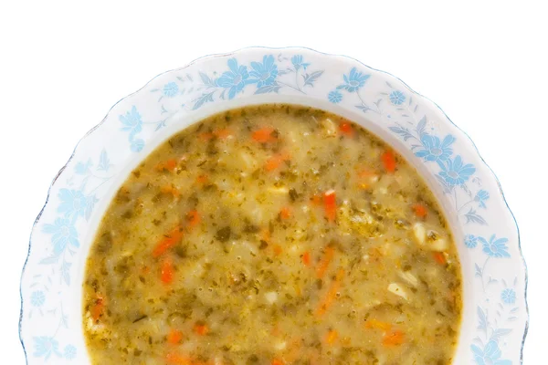 Овощной суп из шпината — стоковое фото
