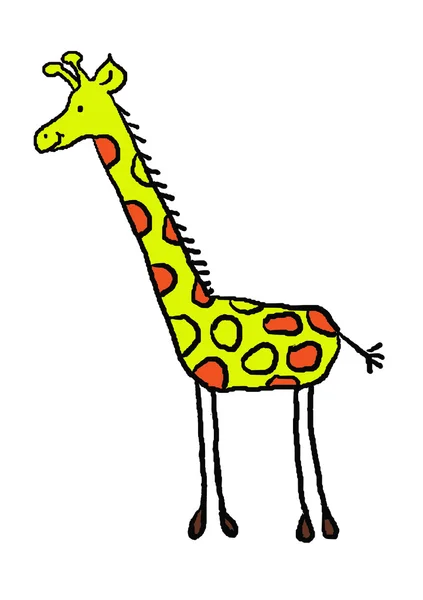 Girafa engraçada — Fotografia de Stock
