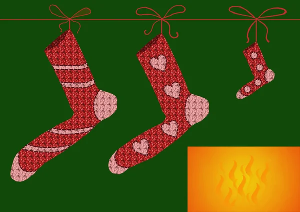 Рождественские носки — стоковое фото