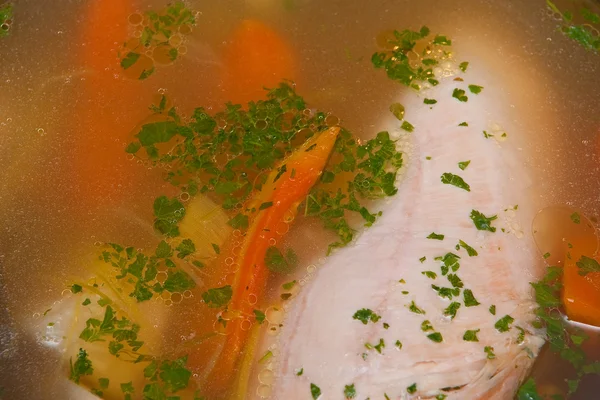 Broth soup — Stock Photo, Image