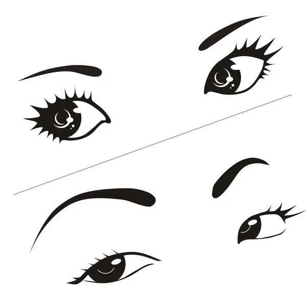 Ojos de mujer — Archivo Imágenes Vectoriales