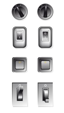 Old switches clipart