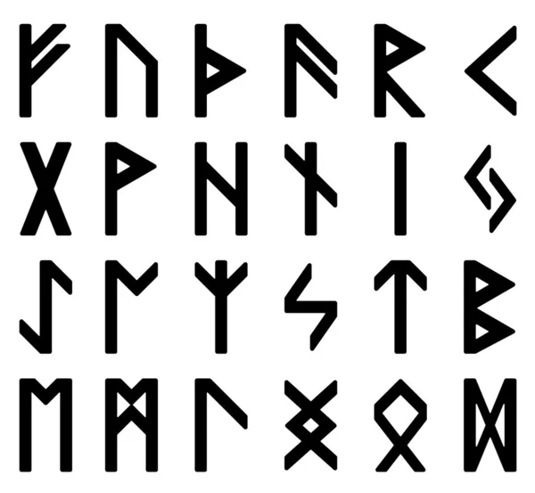 Simboli, rune magiche Fotografia Stock
