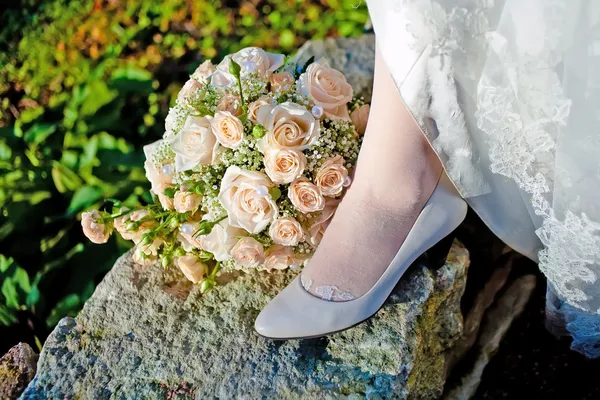 stock image Bride leg