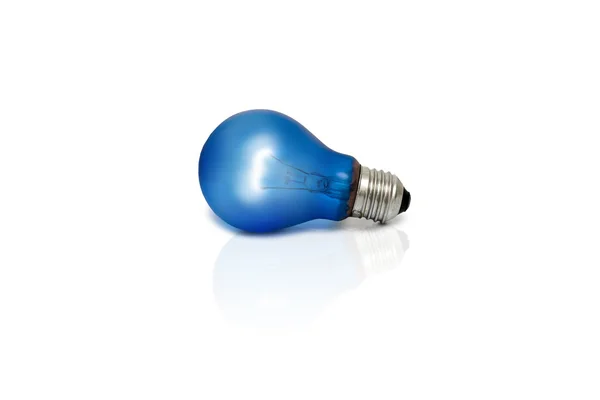 stock image Blue light bulb