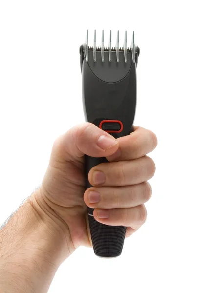 Trimmer in hand — Stock Photo, Image