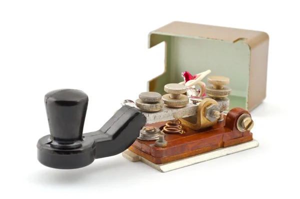 Chave de código Morse — Fotografia de Stock