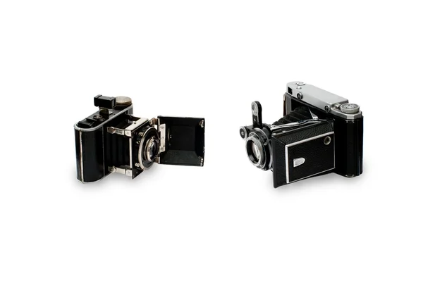 Δύο παλιές φωτογραφικές μηχανές — Φωτογραφία Αρχείου