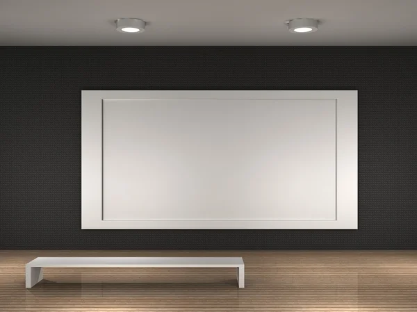 The interior of a empty museum room — Stock Photo, Image