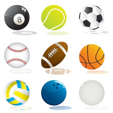 Sport balls clipart