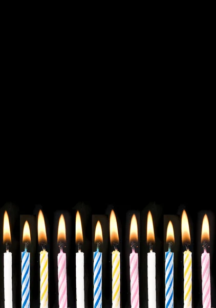 Prokládané svíčky — Stock fotografie