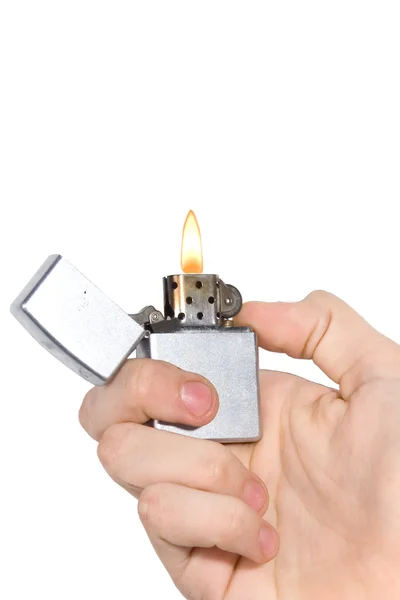 stock image Hand holding a lighter