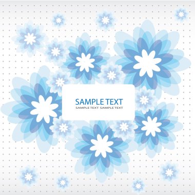 Blue flower background clipart