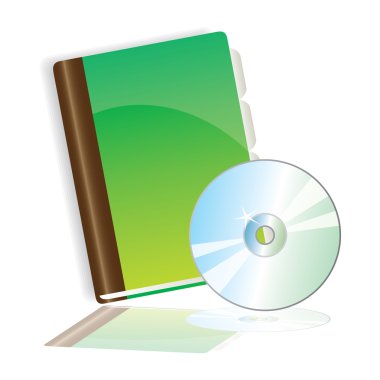 Book and CD clipart