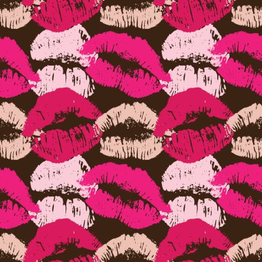 Kisses Seamless background clipart