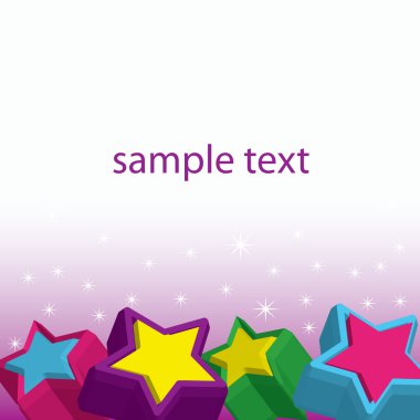 Abstract background with star clipart