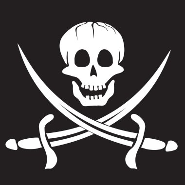 Pirate flag clipart