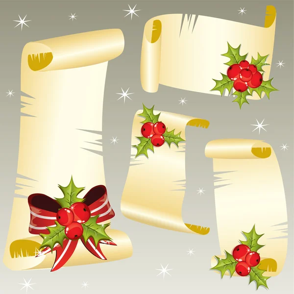 Rouleaux de Noël — Image vectorielle