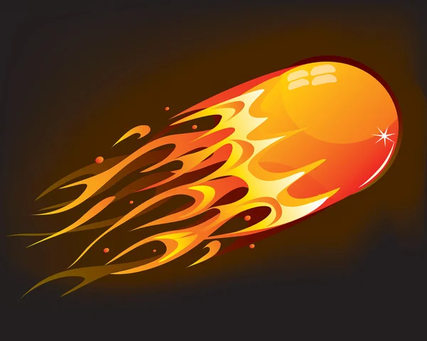 Bola de fuego — Vector de stock