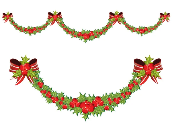 Guirlande de Noël — Image vectorielle