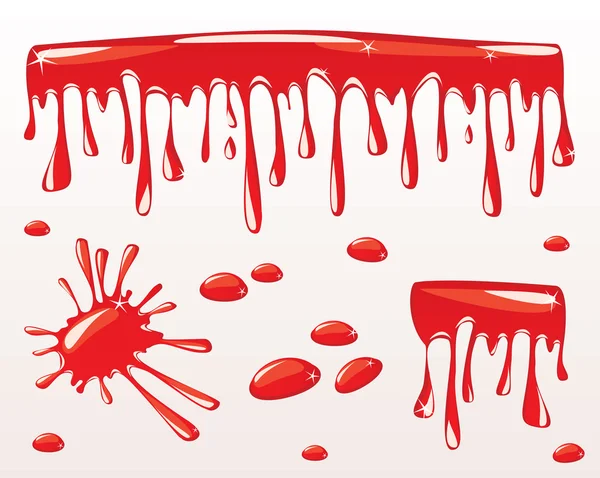 Blood drips — Stock Vector