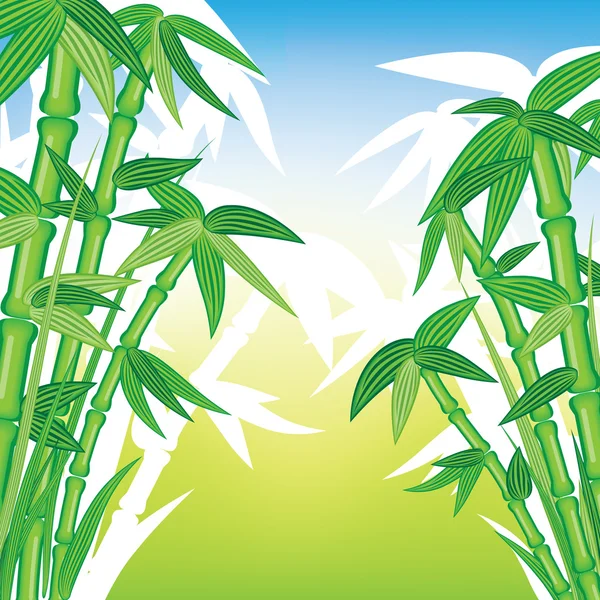 Plage de palmiers d'été — Image vectorielle