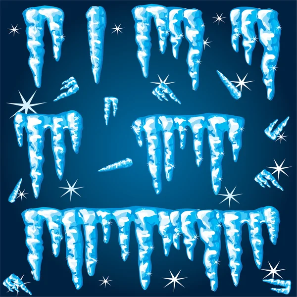 Icicles — Stock Vector