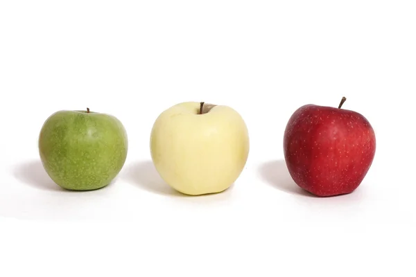 Three 3 apples — Stock Photo, Image