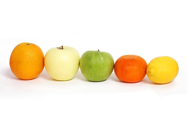 Apples orange lemon — Stock Photo, Image
