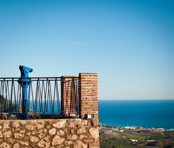 Een Oogpunt Mijas Andalucië Uitkijkend Costa Del Sol — Stockfoto