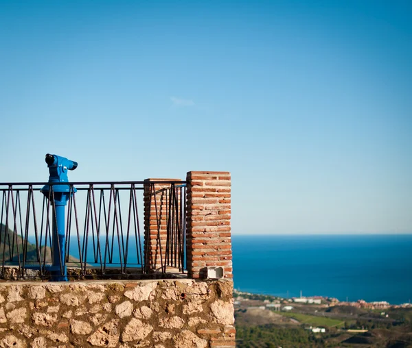 stock image A view point in Mijas Southern Spain looking out over the Costa Del Sol.