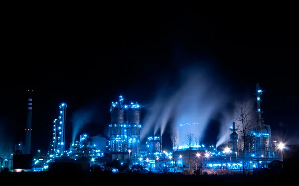 Снимок Нефтеперерабатывающего Завода Гибралтарском Заливе Испанская Сторона Который Является Экологической — стоковое фото